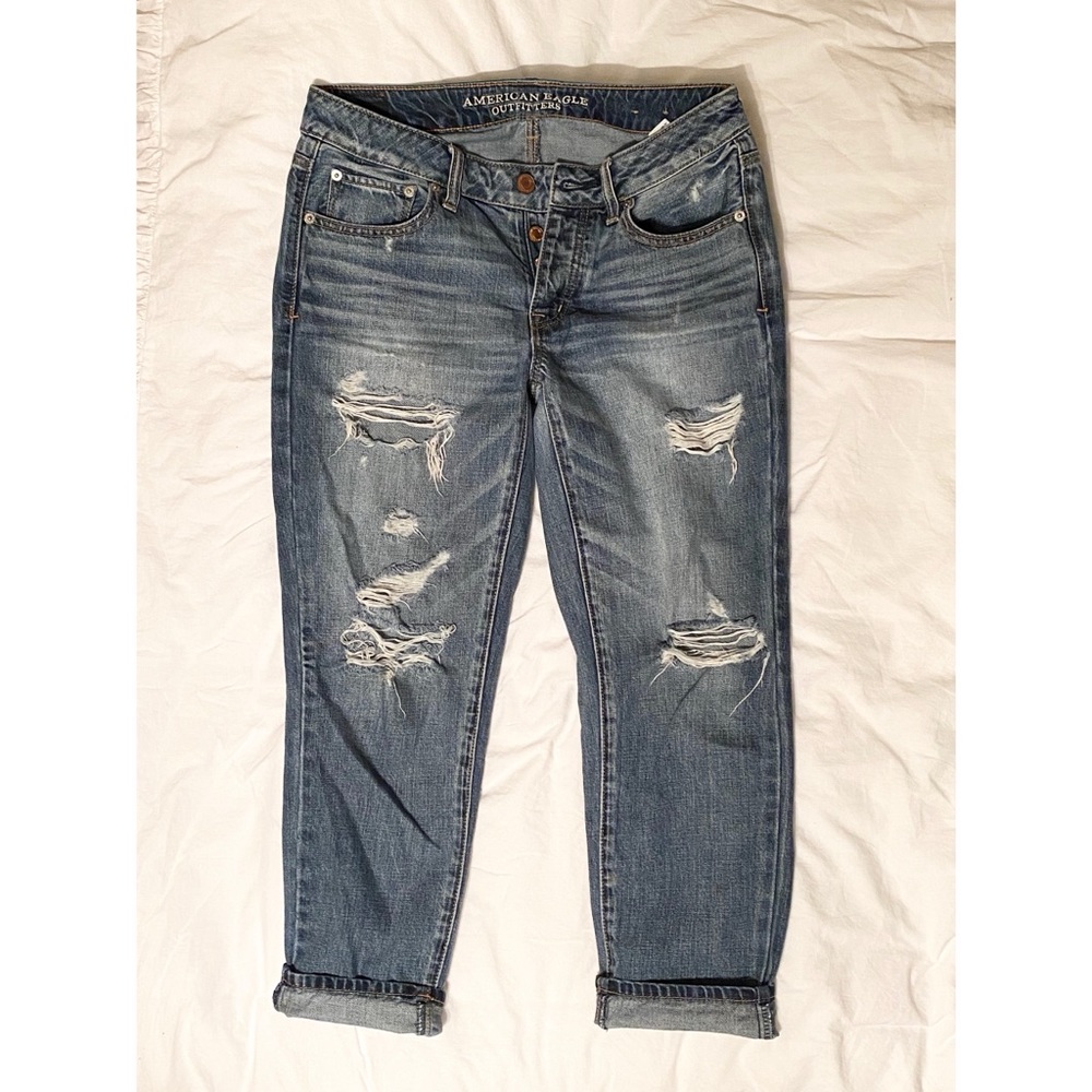 AEO Boy Crop Distressed Jeans